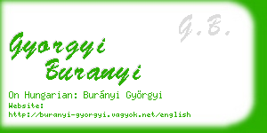gyorgyi buranyi business card